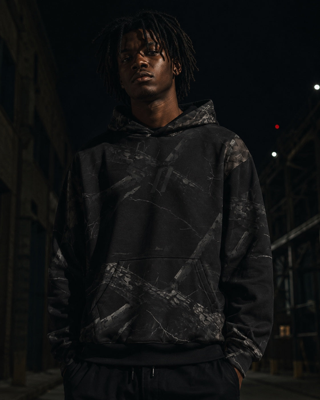 CAMØ // VØID blackout hoodie front